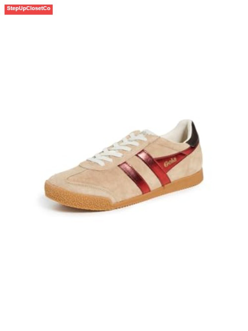 Suede Lace-Up Sneakers with Cushioned Collar and Removable Insole